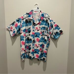 Tropical Print Men's Shirt 2XL